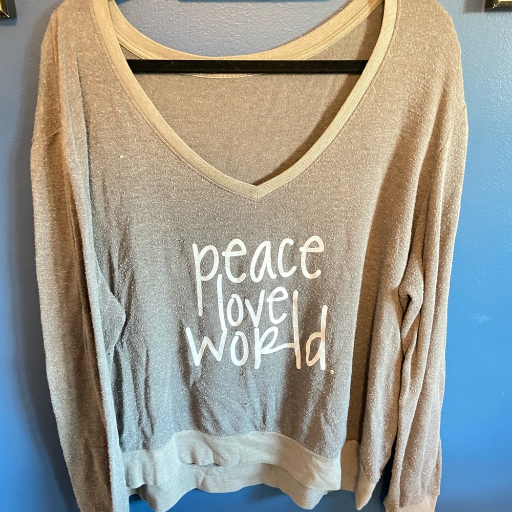 Peace Love World Sweater.